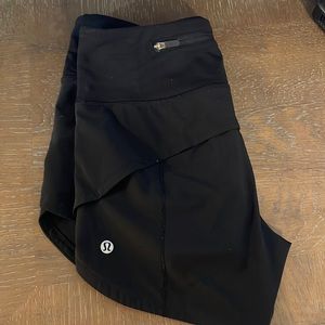 Lululemon Black Speed Up Shorts